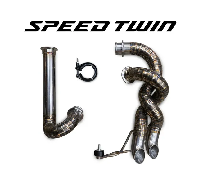 Handcrafted Twisted Exhaust - Speed Twin 1200 & 900